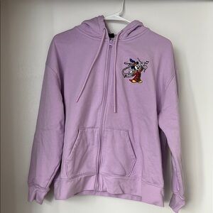 Disney 100 Years of Music and Wonder: Lavender Zip Hoodie, Embroidered